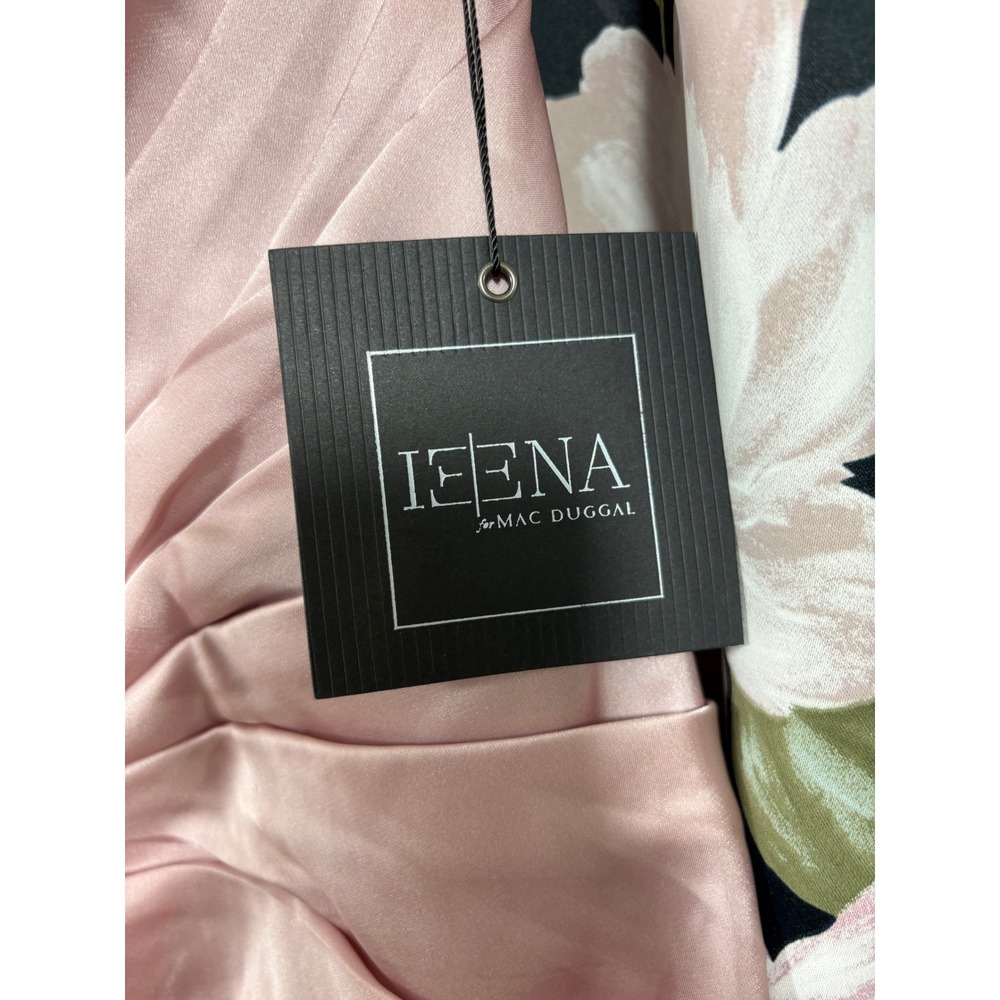 Ieena for Mac Duggal 11642 SHK Blush Pink Satin Halter Gown Dress Womens 12 - Picture 11 of 12